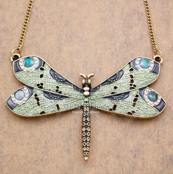Jewelry - Statement Dragonfly Necklace